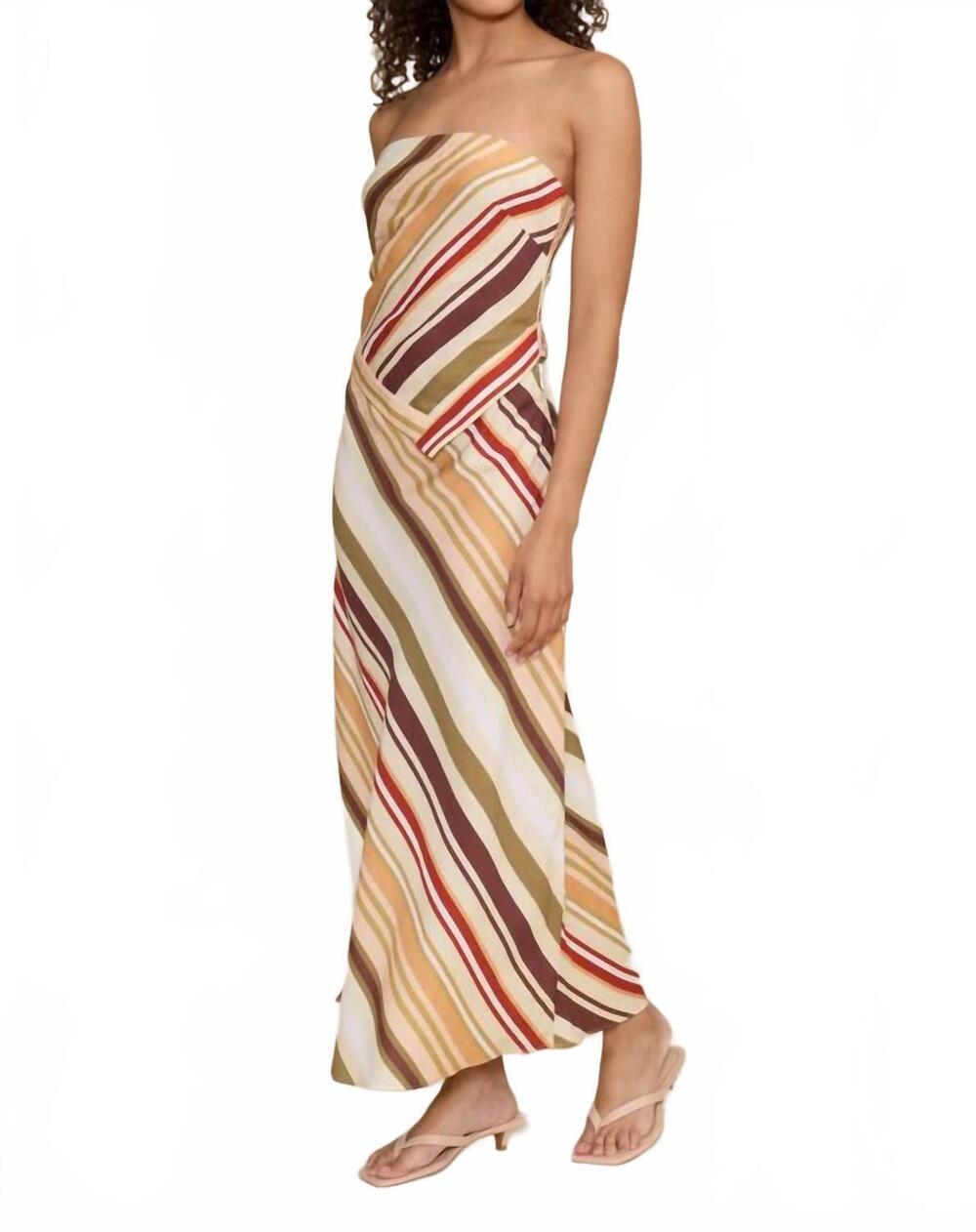 NEW LUCY PARIS penny midi skirt in multi